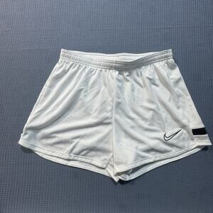Nike Dri-FIT Academy Women's Knit Football Shorts Sz S White Brand New